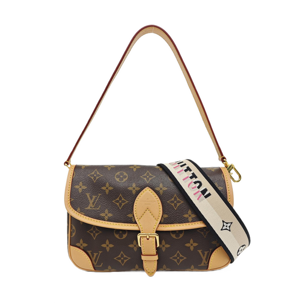 DIANE Monogram Coated Canvas Brown