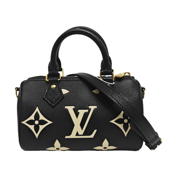 SPEEDY Nano Monogram Calfskin Black
