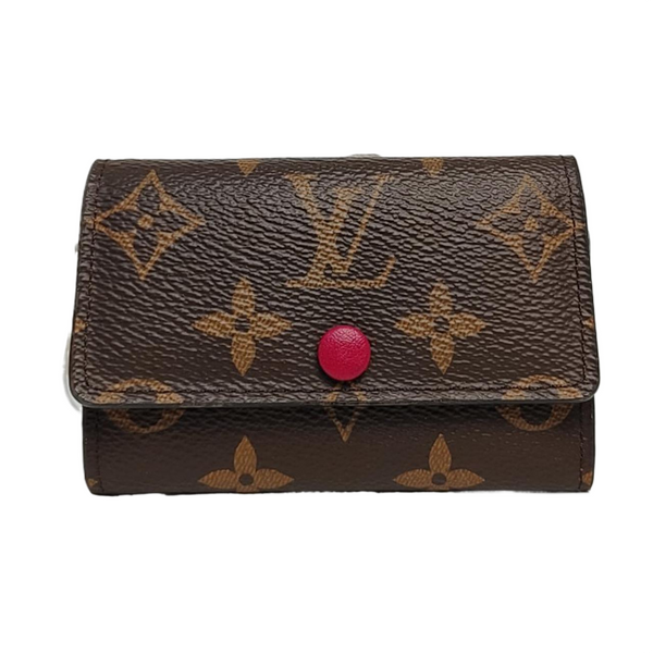 Monogram Coated Canvas Key Pouch Brown