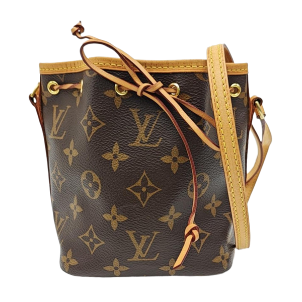 NÉONOÉ Nano Monogram Coated Canvas Brown