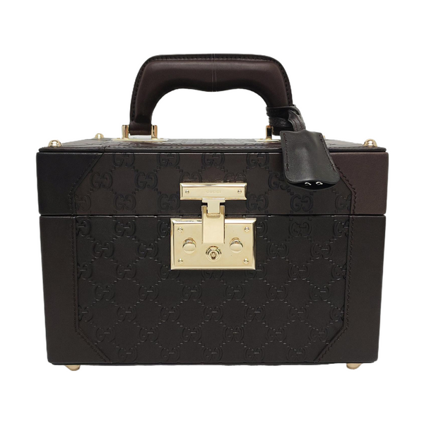 Padlock Small Monogram Calfskin Brown