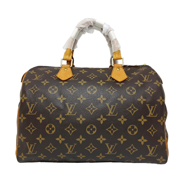 SPEEDY 30 Monogram Coated Canvas Brown
