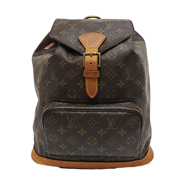 MONTSOURIS GM Monogram Coated Canvas Brown