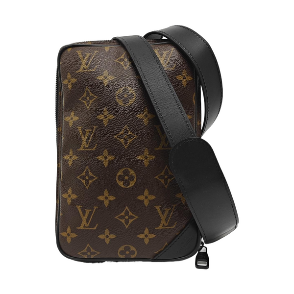 UTILITY SIDE Monogram Coated Canvas Brown
