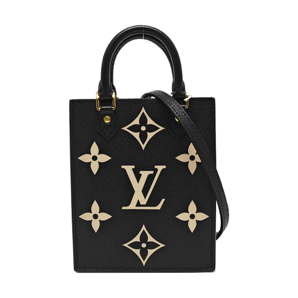 SAC PLAT Mini Monogram Calfskin Black