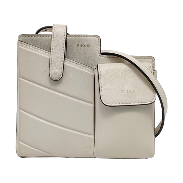 2 Pockets Calfskin White