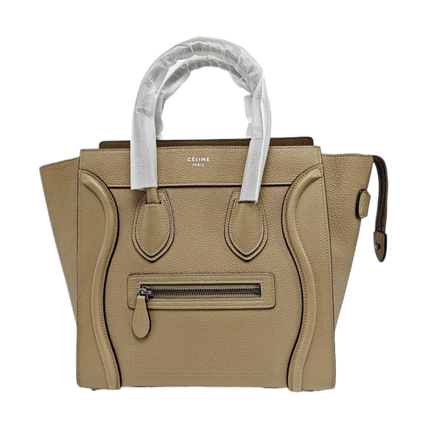 Authenticated pre-owned LUGGAGE Calfskin Brown - Tote Bag at Looply