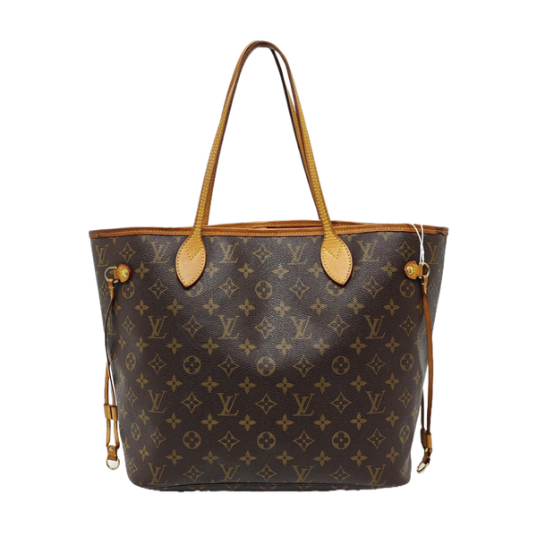 NEVERFULL MM Monogram Coated Canvas Brown