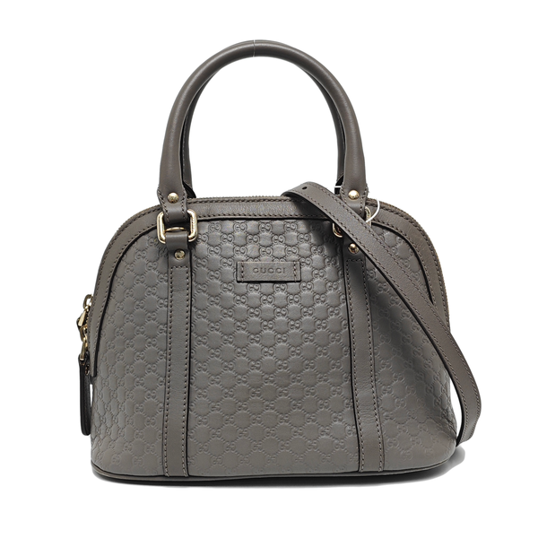 Microguccissima Monogram Calfskin Gray