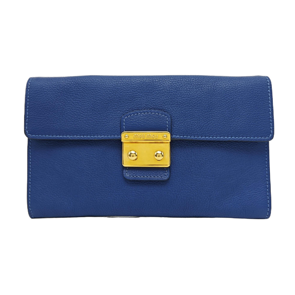 Calfskin Clutch Blue