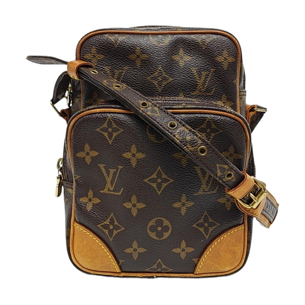 AMAZON Monogram Coated Canvas Brown