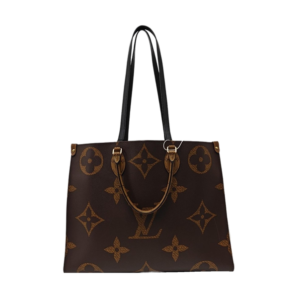 Authenticated pre-owned ONTHEGO Monogram Coated Canvas Brown - Tote Bag at Looply