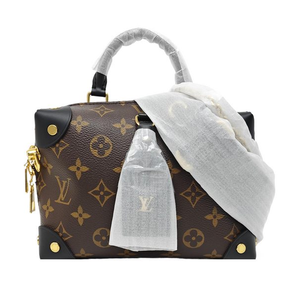 PETITE MALLE Monogram Coated Canvas Brown