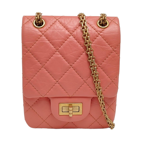 Authenticated pre-owned 2.55 Quilted Calfskin Pink - Shoulder Bag at Looply