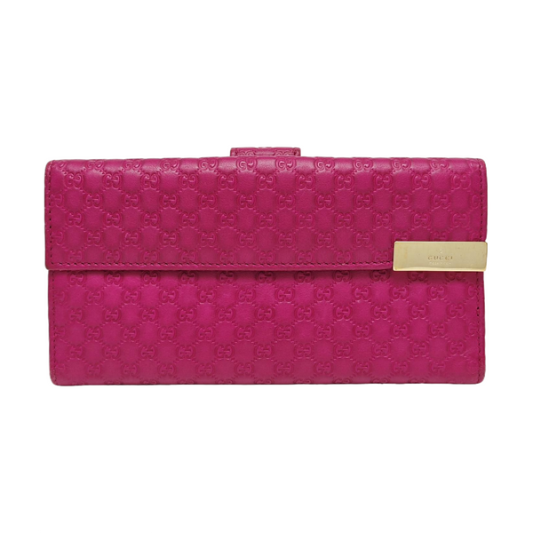 Monogram Calfskin Wallet Pink