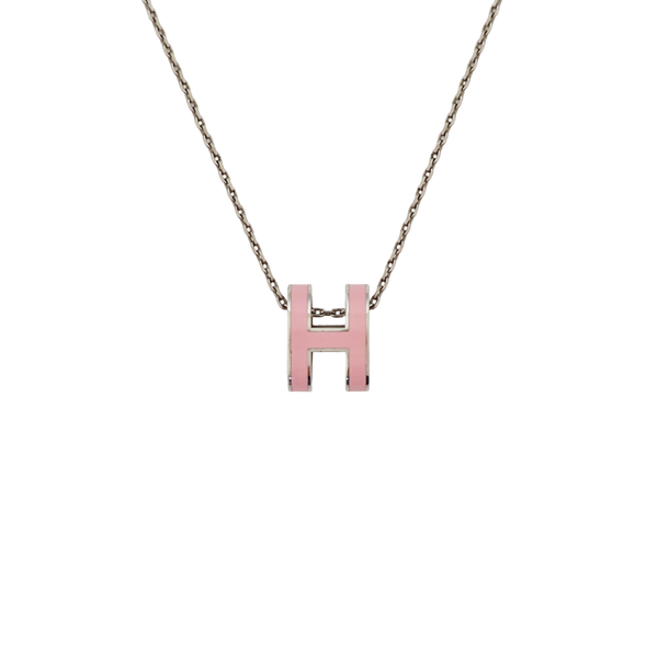 Pop H Metal Silver Necklace