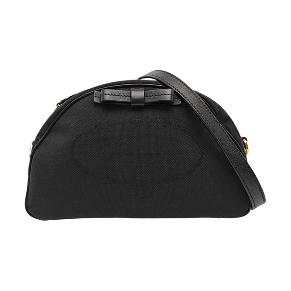 Fabric Shoulder Bag Black