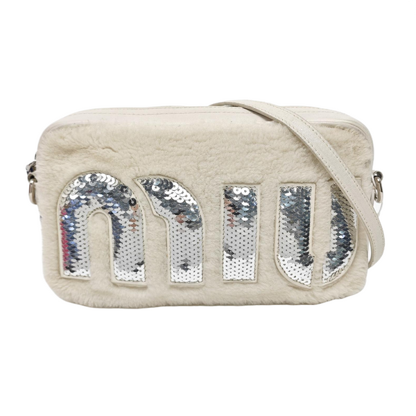 Calfskin Crossbody Bag White