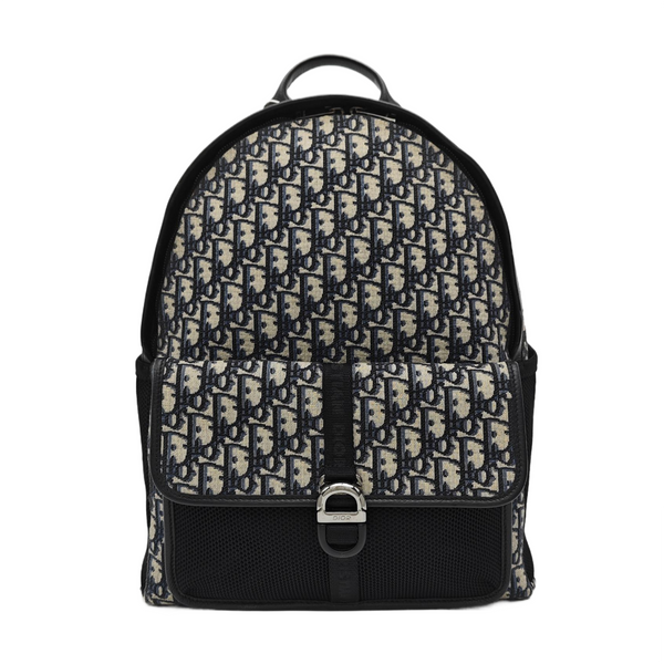 Oblique Canvas Backpack Blue