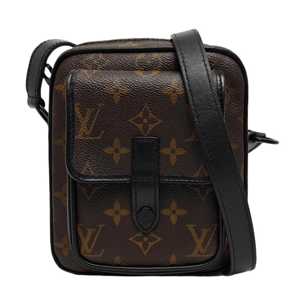 CHRISTOPHER Monogram Coated Canvas Brown
