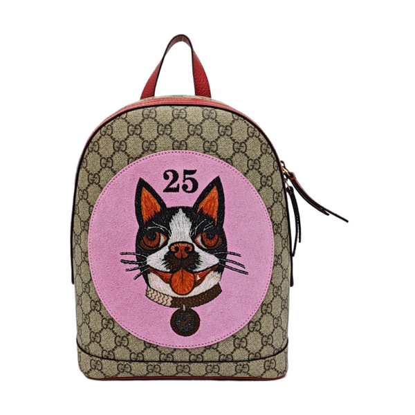GG Supreme Monogram Coated Canvas Black