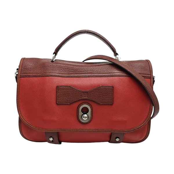 Calfskin Shoulder Bag Red