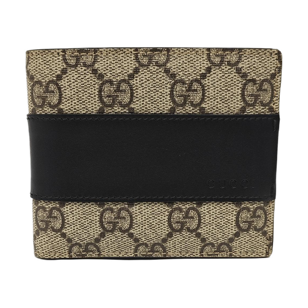 GG Supreme Monogram Coated Canvas Brown Wallet