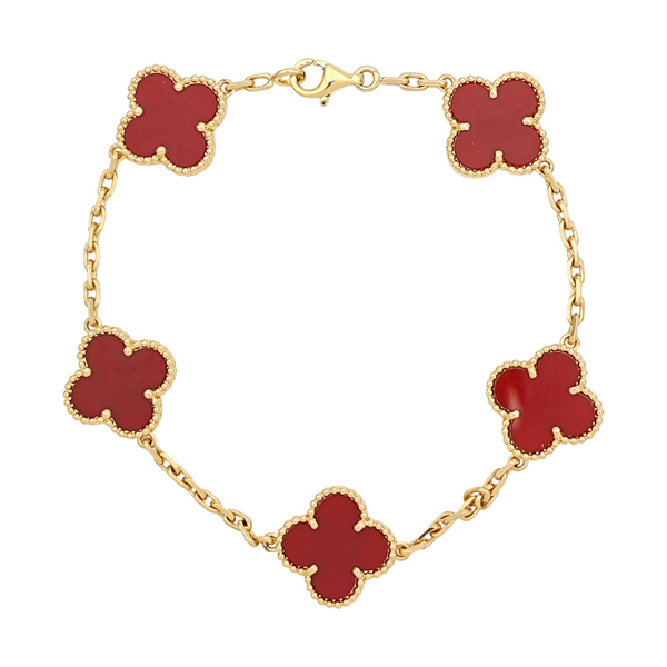 Vintage Alhambra 18k Gold Bracelet