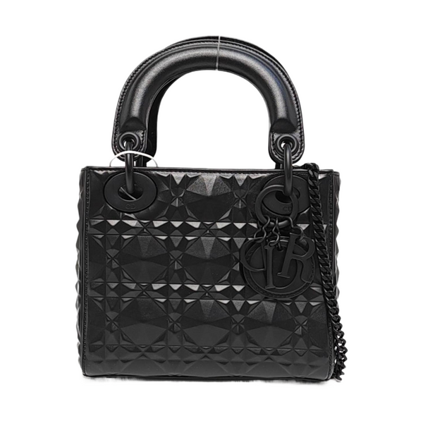 Lady Dior Mini Quilted Calfskin Black