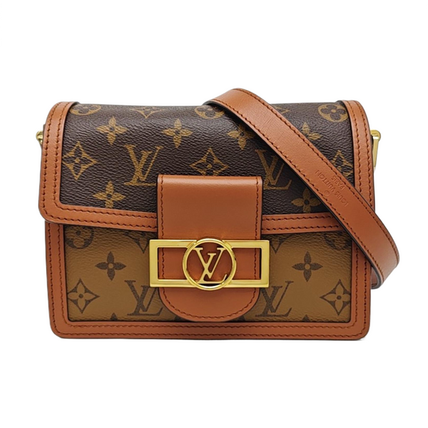 DAUPHINE Mini Monogram Coated Canvas Brown