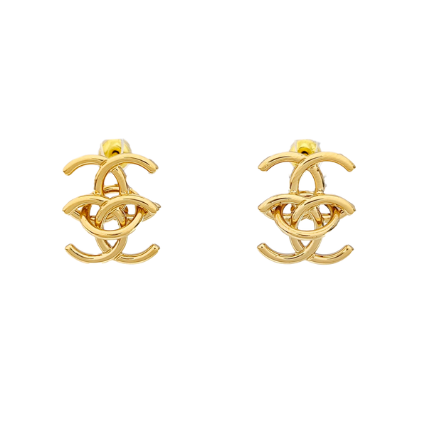 Metal Gold Stud Earrings