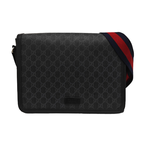 Nightcourrier Monogram Coated Canvas Black