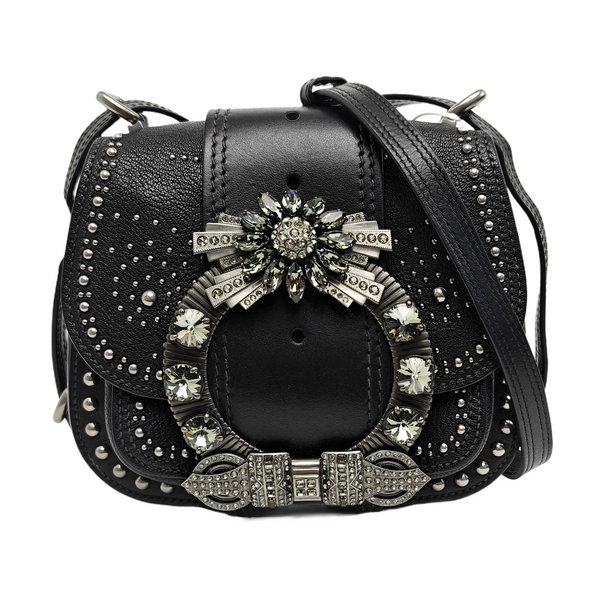 Miu Lady Calfskin Black