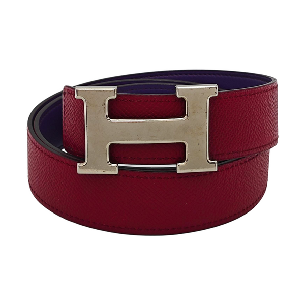 Leather Belt Red