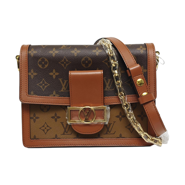 DAUPHINE MM Monogram Coated Canvas Brown