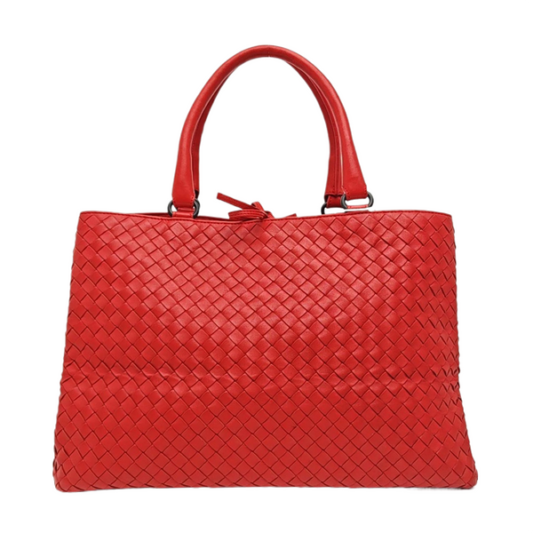 Lambskin Tote Bag Red