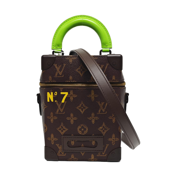 VERTICAL BOX TRUNK Monogram Coated Canvas Brown