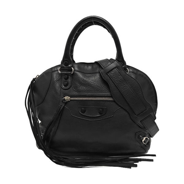 Calfskin Shoulder Bag Black