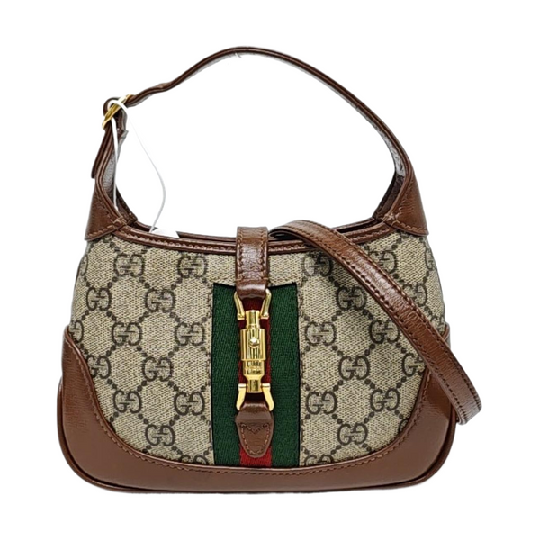 Authenticated pre-owned Jackie 1961 Mini Monogram Coated Canvas Beige - Crossbody Bag at Looply