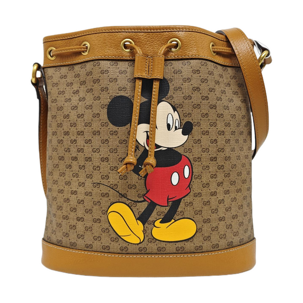 Disney X Gucci Monogram Coated Canvas Brown
