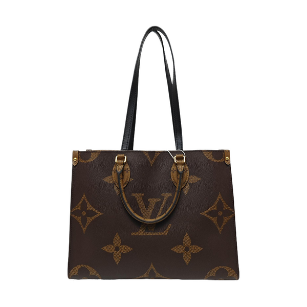 ONTHEGO MM Monogram Coated Canvas Brown