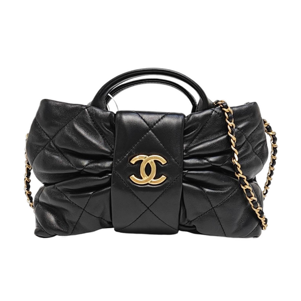 Quilted Lambskin Mini Black