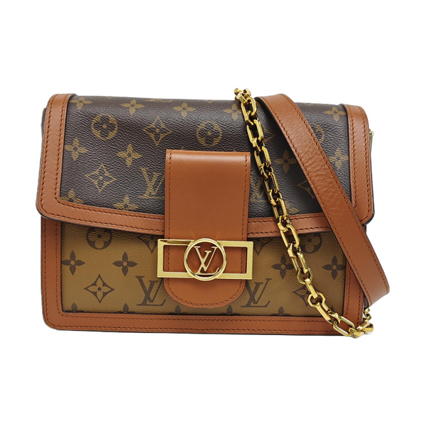 DAUPHINE MM Monogram Coated Canvas Brown