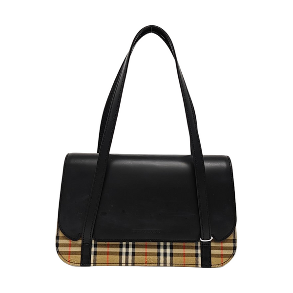 Calfskin Top Handle Bag Black