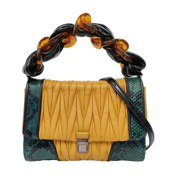 Quilted Lambskin Yellow