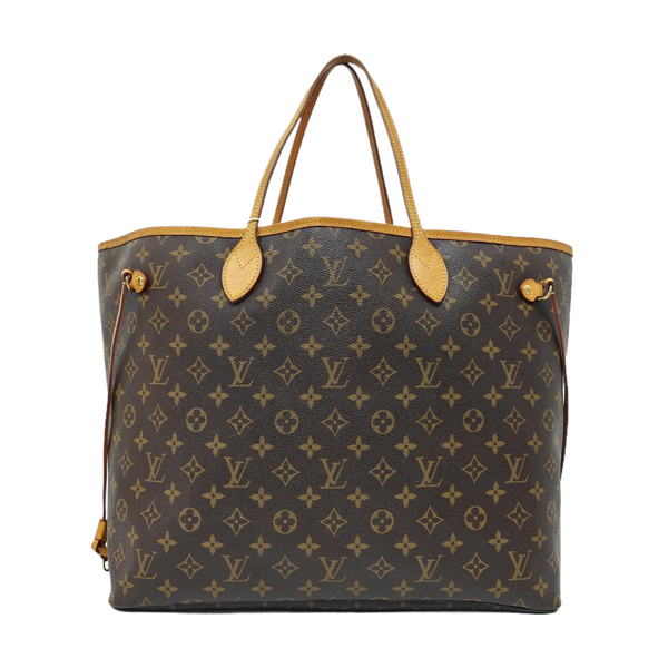 NEVERFULL GM Monogram Coated Canvas Brown