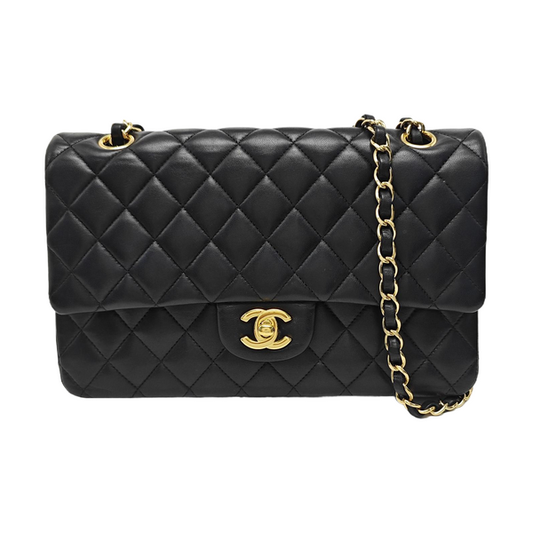 CLASSIC FLAP Medium Quilted Lambskin Black