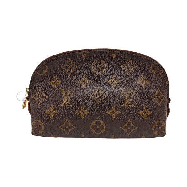COSMETIC PM Monogram Coated Canvas Brown