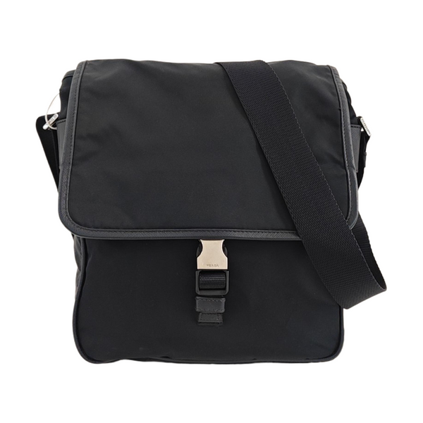 Fabric Shoulder Bag Blue