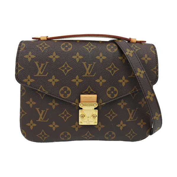 MÉTIS MM Monogram Coated Canvas Brown